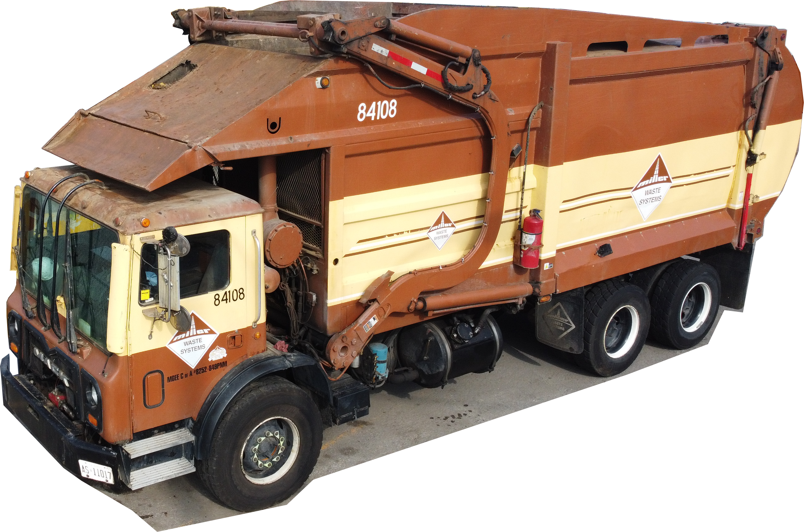 Front loader garbage truck
